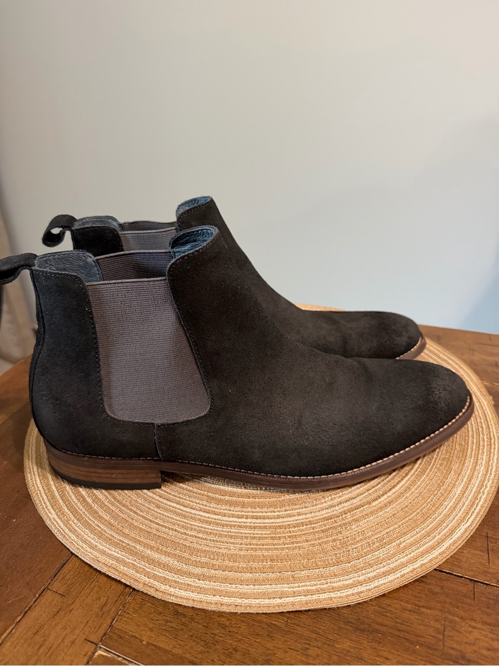 Classic Blake McKay Men's Suede Chelsea Boots - Black Size 10